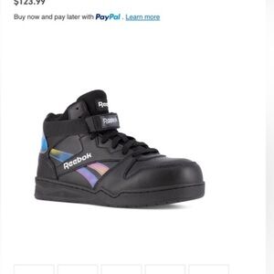 Reebok Black High-Top Sneakers with Velcro Strap
